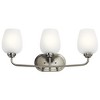 Kichler Lighting Valserrano 3 - Light Vanity in  Brushed Nickel - 3 of 3