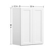 LOVMOR Wall-Mounted Bathroom Cabinet, Bathroom Cabinet Wall Mounted with Adjustable Shelves & Soft-Close Door - 3 of 4