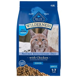 Blue Buffalo Wilderness High Protein Natural Adult Indoor Dry Cat Food with Chicken - 1 of 4