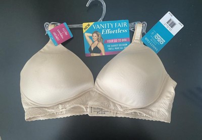 Vanity Fair Womens Vanity Fair Effortless Wireless Bra 77164 - Baked Blush  Lace - 42c : Target