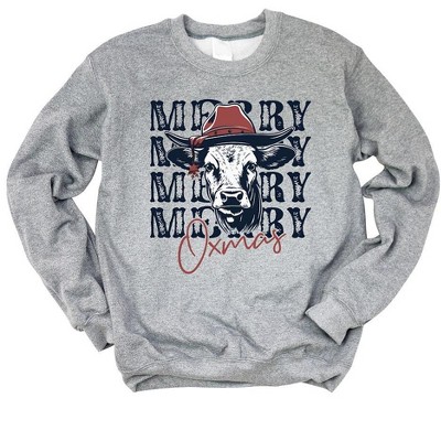 Simply Sage Market Women's Graphic Sweatshirt Merry Oxmas