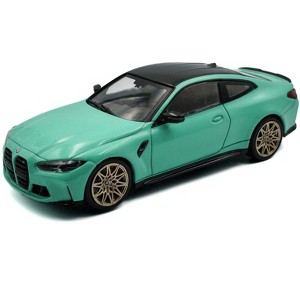 2023 BMW M4 Competition (G82) Mint Green with Black Top 1/43 Diecast Model Car by Solido - 1 of 1