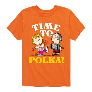 Boys' - Peanuts - Time To Polka Short Sleeve Graphic T-Shirt - 1 of 4