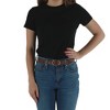 CTM Women's Croc Print Center Bar Buckle Belt - 3 of 4