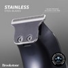 Brookstone Cordless T-Blade Hair Clipper - Rechargeable, Precision Trim, Metallic Black - 3 of 4