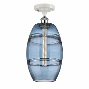 Vaz - 1 Light Semi-Flush Mount In Industrial Style-11.13 Inches Tall and 8 Inches Wide - 1 of 1