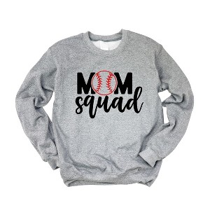 Simply Sage Market Women's Graphic Sweatshirt Mom Squad Baseball - 1 of 3