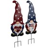 Northlight USA Patriotic Gnome Outdoor Garden Stakes - 27.5" - Set of 2 - 4 of 4