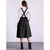 Allegra K Women's Overall Pinafore High Waist Cross Back A-Line Elegant Suspender Dress - 3 of 4