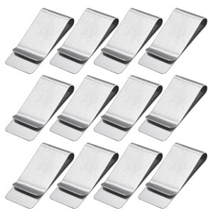 Unique Bargains Stainless Steel Slim Clips for Food Bag Sealing Paper File Photo - 1 of 4