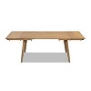 Jennifer Taylor Home Capri 59-90.5" Solid Oak Wood 4-6 Seat Extendable Leaf Dining Table - 2 of 4