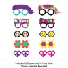 Big Dot of Happiness 60's Hippie Glasses - Paper Card Stock 1960s Groovy Party Photo Booth Props Kit - 10 Count - 3 of 4