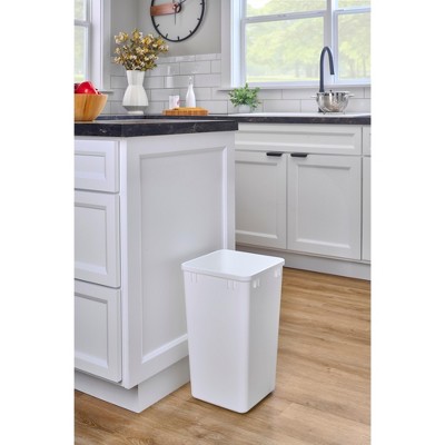 Rev-A-Shelf White Plastic Pull-Out Trash Bins, 2 Pack