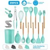 Racxily 35Pcs Kitchen Cooking Utensils Set Spatula Set Baking Utensil Set Kitchen Accessories Necessities - 2 of 4