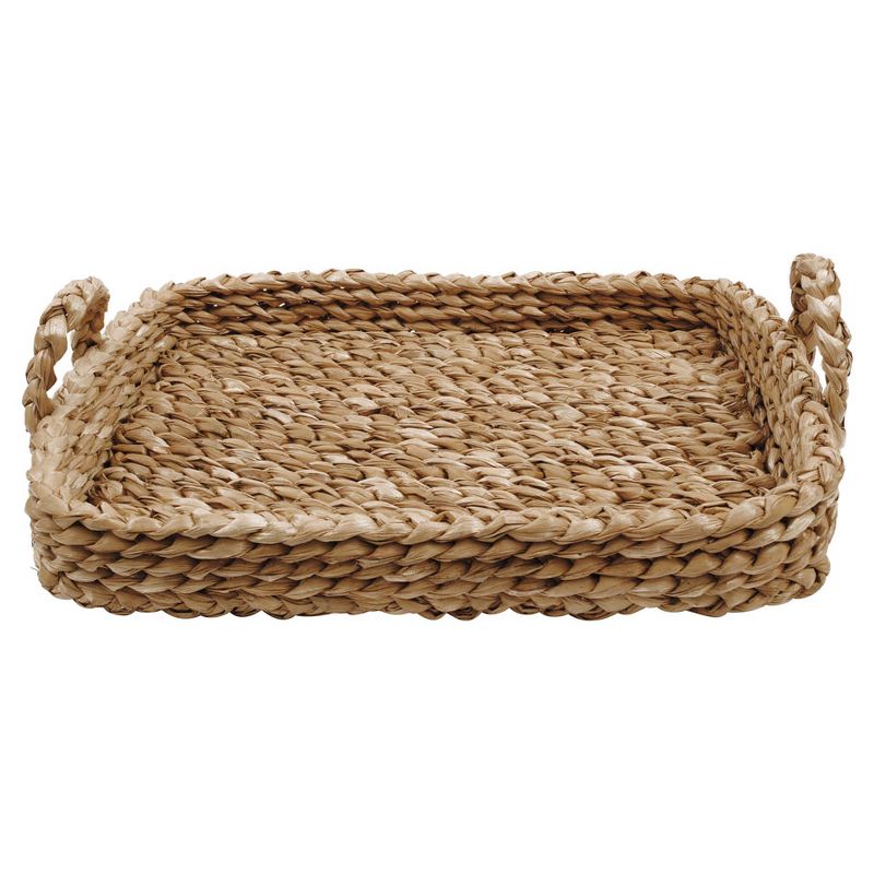 Bankuan Braided Tray with Handles (27&#34;L x 21-1-2&#34; x 4&#34;H) - Storied Home, 1 of 7