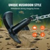 VEVOR River Anchor, 30 LBS Boat Anchor Cast Iron Black Vinyl-Coated, Marine Grade Mushroom Anchor for Boats Up To 30 ft - 4 of 4