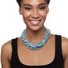 Ross-Simons 5-6mm Blue Cultured Pearl and Milky Aquamarine Torsade Necklace With Sterling Silver Size 18 - 2 of 4