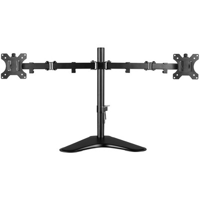 V7 Dual Desktop Monitor Stand - Up to 32" Screen Support - 35.28 lb Load Capacity - 18.3" Height x 35.9" Width x 11" Depth - Desktop, Freestanding