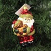Golden Bell Collection 4.5 Inch Red Santa Holding Teddy Bear Ornament Czech Christmas Gift Tree Ornaments - 3 of 3