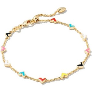 Haven Heart Multi-Mix Chain Bracelet, Gold Tone Layered Link Jewelry with Heart Accent for Women - 1 of 3