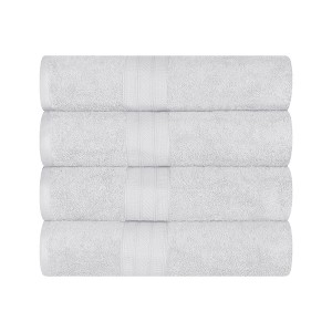 Cotton Solid Highly-Absorbent 4-Piece Bath Towel Set by Blue Nile Mills - 1 of 4