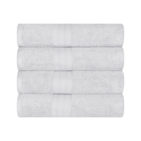 White Classic Luxury 100% Cotton Bath Towels Set Of 4 - 27x54 : Target