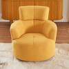 APRILSOUL 360 Swivel Upholstered Accent Barrel Sofa Chair with Adjustable Headrest for Living Room, Bedroom, Office and Hotel - 3 of 4