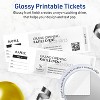 Avery Printable Rectangle Tickets, 2-3/4" x 8-1/2", Glossy White Cardstock, Laser/Inkjet, 40 Total - 2 of 4