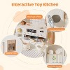 JOYMOR Toddlers Wooden Play Kitchen Set with Refrigerator & Accessories Modern - 3 of 4