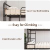 Metal Bunk Beds Twin Over Full Size with Angled Ladder and Safety Guardrails, Space Saving, Sturdy, Convertible Metal Bunk Beds - 4 of 4
