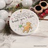 A Friend Lifts You Up or Stays Beside You Ornament, Inspiring Pooh Bear's Quote Christmas Gift| OrnamentallyYou - 4 of 4