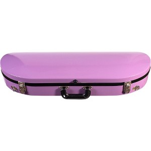 Bobelock Fiberglass Half-Moon Violin Case 4/4 Size Purple Exterior, Gray Interior - 1 of 2