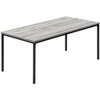 Monarch Specialties Table Set 3pcs Set Coffee End Black Metal Grey Laminate Contemporary Modern - 3 of 4
