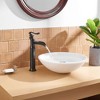 BWE Waterfall Single Hole Single Handle Bathroom Vessel Sink Faucet - 3 of 4