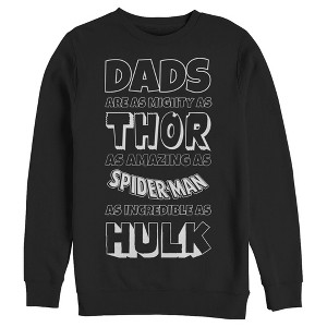Men's Marvel Father's Day Avengers Dad Traits Sweatshirt - 1 of 3
