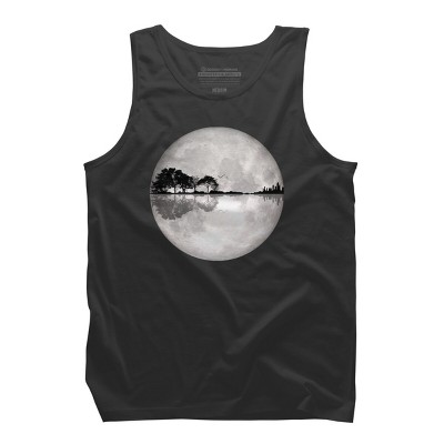 Men's Design By Humans Moonlight Nature Guitar II By Maryedenoa Tank Top