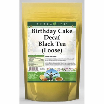 TerraVita Birthday Cake Decaf Black Tea (Loose) (4 oz, ZIN: 535197, 1-Pack)