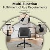 NicBex Modern Velvet Home Desk Chair with Wheels for Living Room, Bedroom,Study Room - 4 of 4