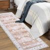 Vintage Area Rug for Living Room, Machine Washable, Non-Slip Low Pile Stain & Fade Resistant Distressed Accent Rug - 3 of 4