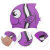 Unique Bargains Kid's Silicone Cartoon Pattern Swim Cap 1 Pc - 3 of 4