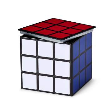Toynk Puzzle Cube 4 x 4 Inch Tin Storage Box