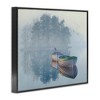 Stupell Industries Foggy Boat Lake Reflection Black Framed Giclee Art - 3 of 4