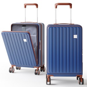 SUGIFT Carry On Luggage 20 Inch PC Hardside Suitcase with Spinner Wheels Aluminum Handle TSA Lock Double Zipper Lightweight - 1 of 4