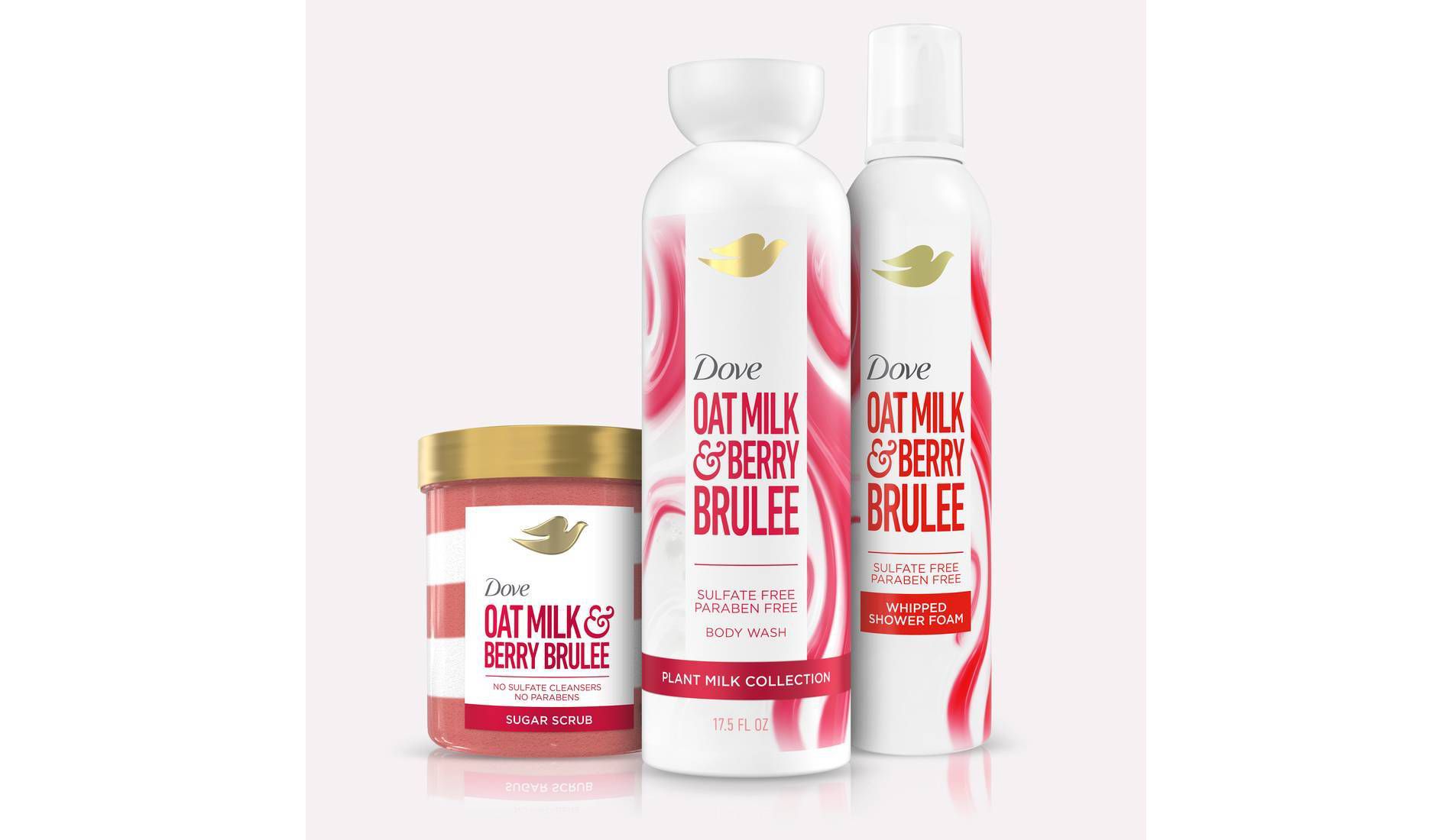 Dove Beauty Body Wash Gift Tote: Hydrating, 4 Pieces, Berry Scent