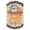 Earth Rugs Eco-Friendly Sloth Round Large Coaster – Durable Rustic Accent - 3 of 3