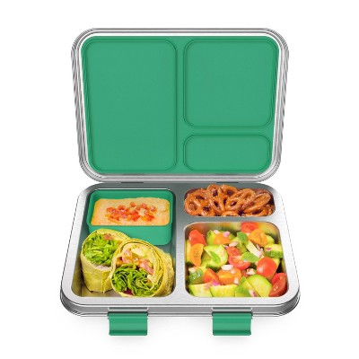 VITCOCO Bento Lunch Box In Acciaio Inox 1200ml Con Scomparto Rimovibile, Antiperdita, Senza BPA Per Bambini E Adulti – Ideale Per Scuola, Lavoro E Picnic