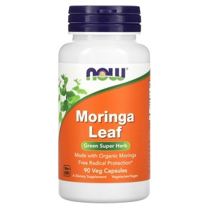NOW Foods Moringa Leaf, 400 mg, 90 Veg Capsules - 1 of 4