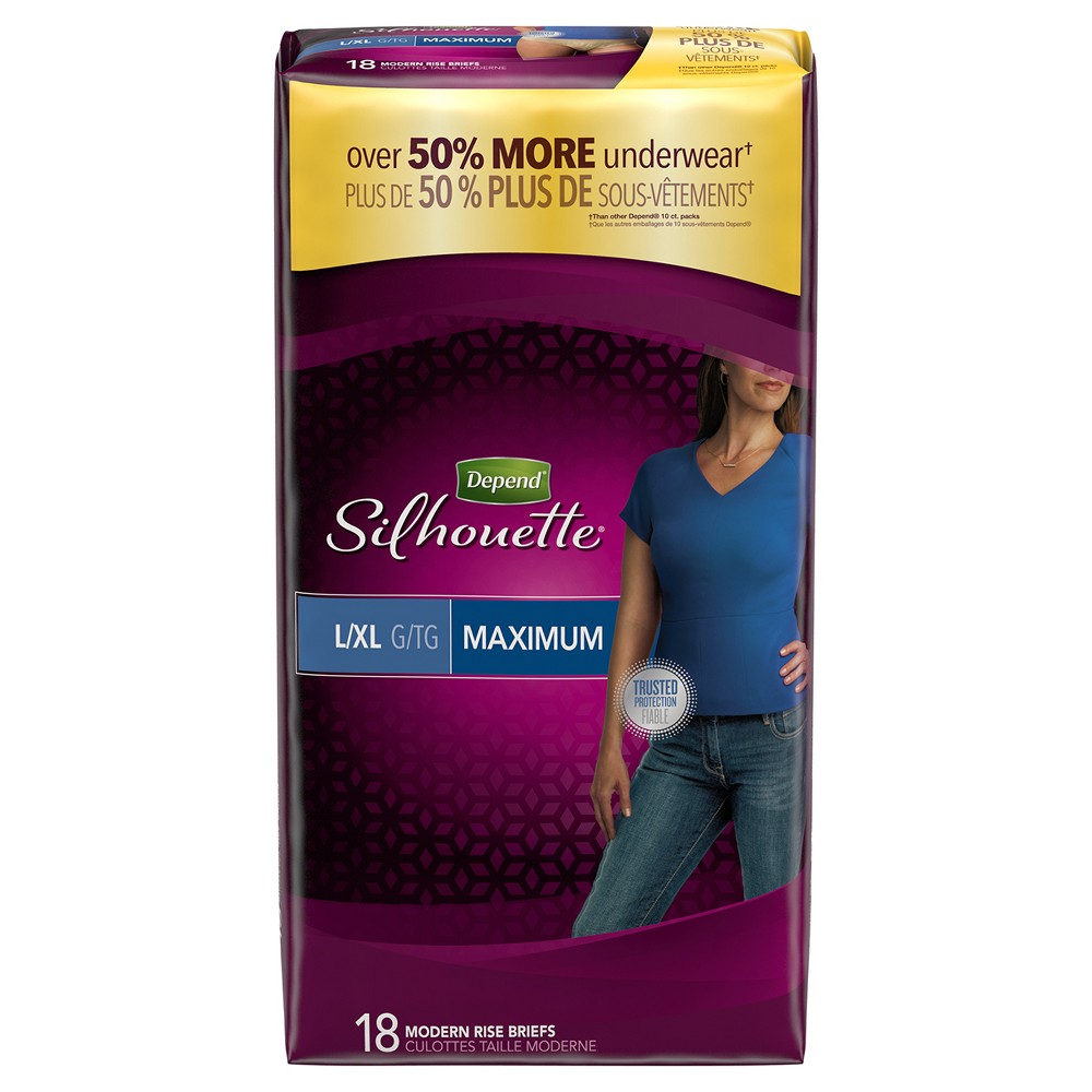 Depend Silhouette Incontinence Underwear for Women, Maximum