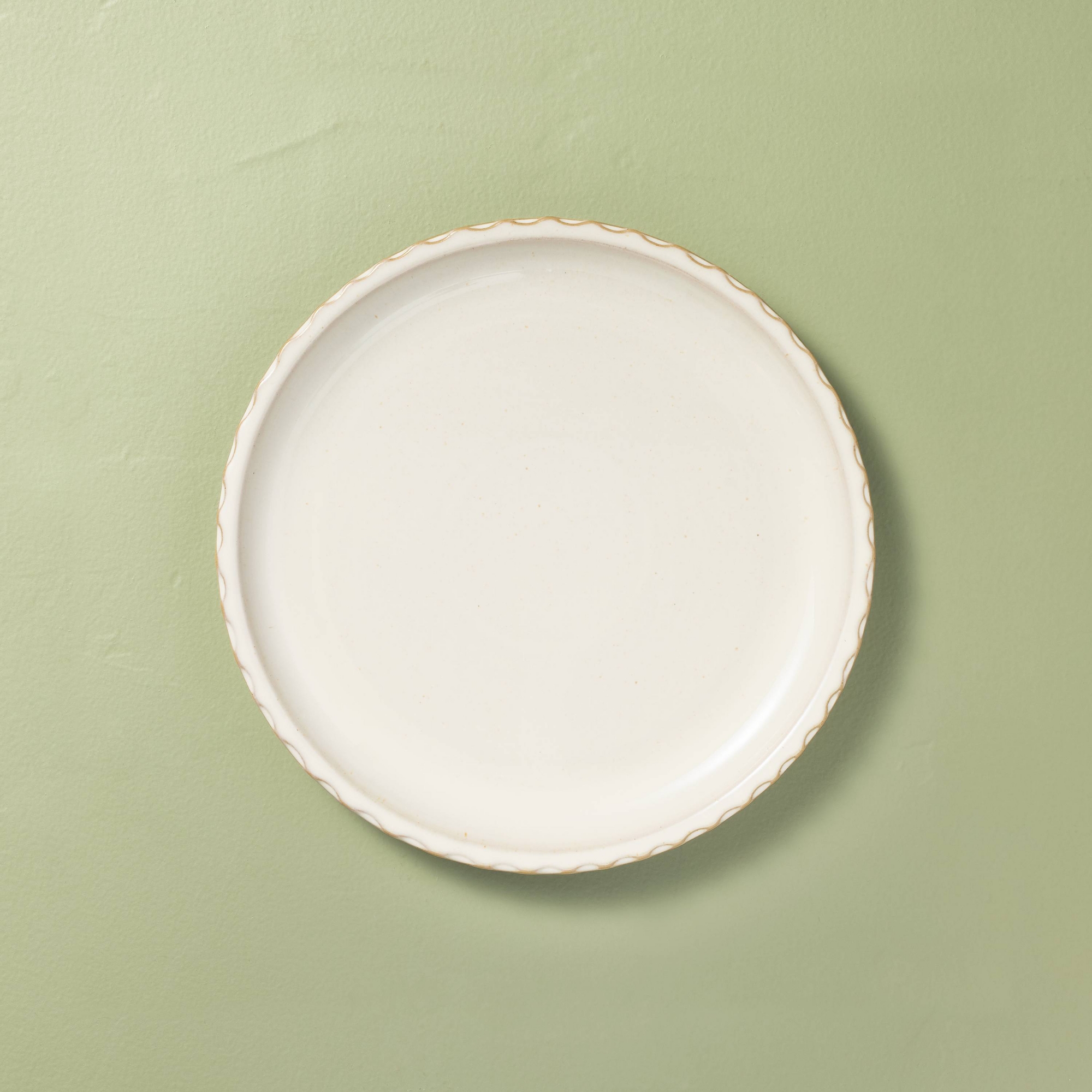8.5" Pinched Edge Salad Plate Sour Cream - Hearth & Hand™ with Magnolia
