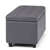 NicBex Ottoman With Storage, Transitional Design Foot Stool with Tufted Top and Stitching Detail for Family Room, Living Room - 2 of 4